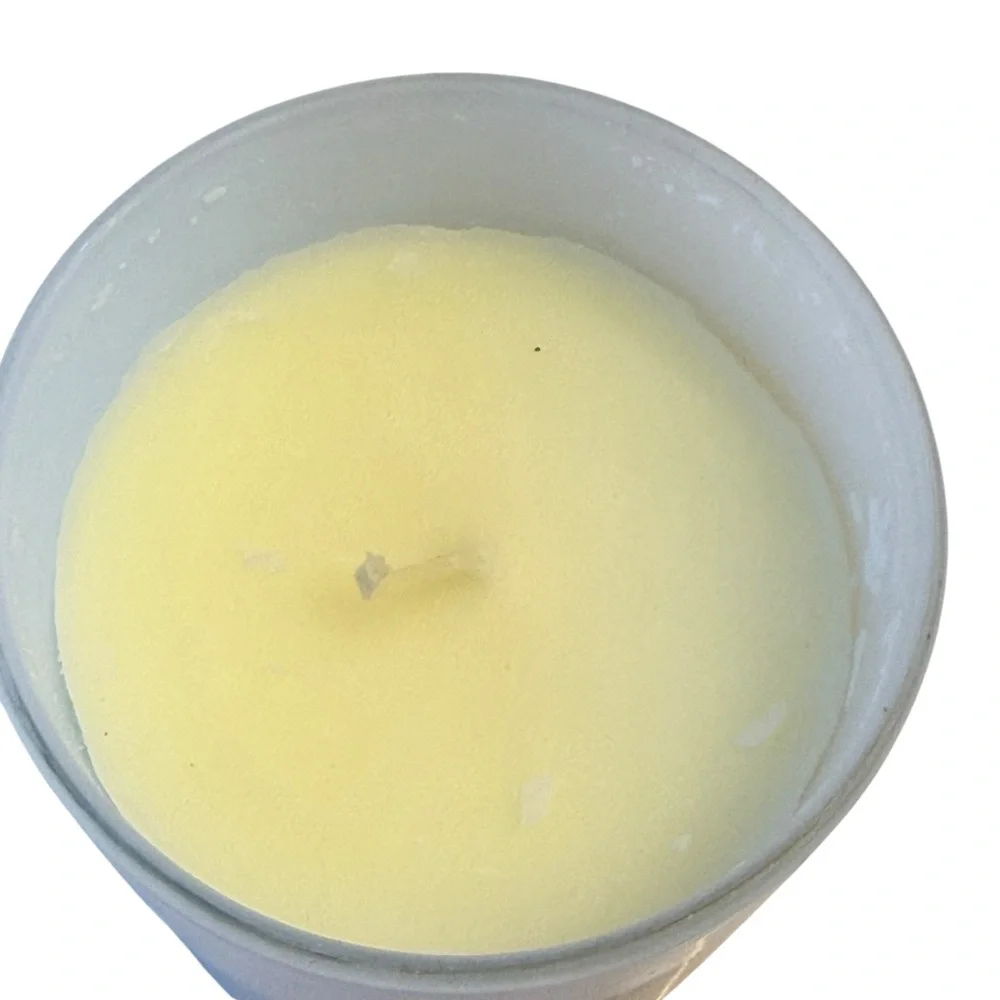 Laleena Soy Vanilla Scent Candle with wood lid and Home saying